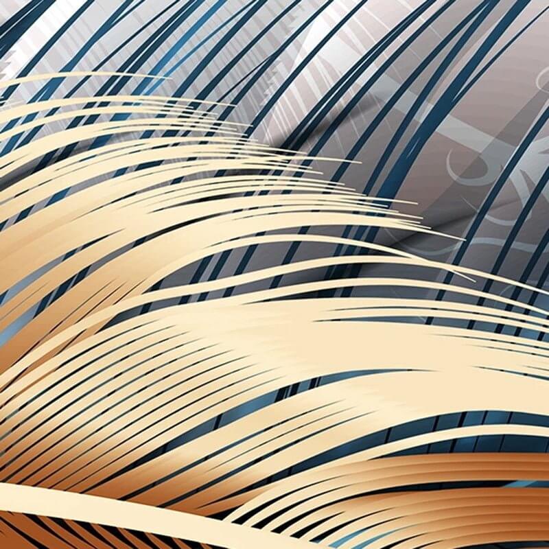 MinimalisticDecor.com-Bright Leaf Wallpaper Murals - Transform Your Space
