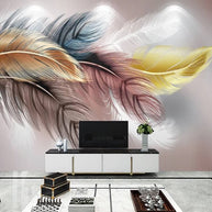 MinimalisticDecor.com-Bright Leaf Wallpaper Murals - Transform Your Space