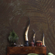 MinimalisticDecor.com-Brown Leaves in Shadow Wallpaper Mural