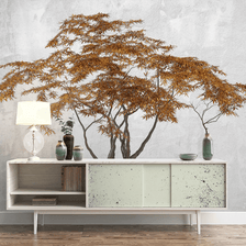 MinimalisticDecor.com-Brown Spread 3D Tree Wallpaper Murals: Enhance Your Space
