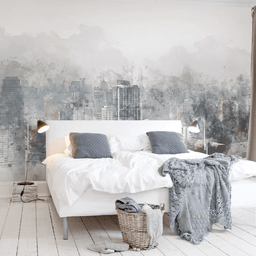 MinimalisticDecor.com-Buildings Abstract Art Wallpaper Murals