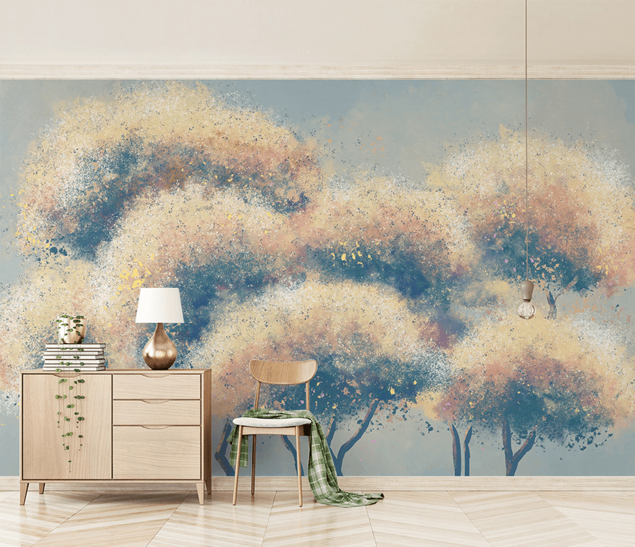 MinimalisticDecor.com-Bunch of Tree Wallpaper Murals: Transform Your Space