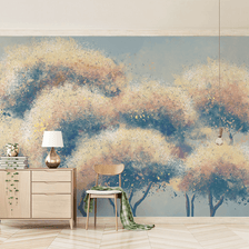 MinimalisticDecor.com-Bunch of Tree Wallpaper Murals: Transform Your Space