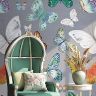 MinimalisticDecor.com-Butterfly Garden Bliss Wallpaper Mural