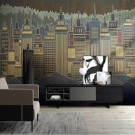 MinimalisticDecor.com-City Buildings Wallpaper for Home Wall Decor