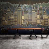 MinimalisticDecor.com-City Buildings Wallpaper for Home Wall Decor