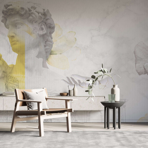 MinimalisticDecor.com-Cloud Angel Wallpaper Mural - Transform Your Space