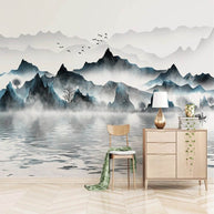 MinimalisticDecor.com-Cloudy Morning Wallpaper - Discover Serene Landscapes