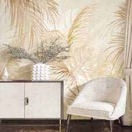 MinimalisticDecor.com-Coconut Tree Leaf Wallpaper Mural - Authentic Nature Décor
