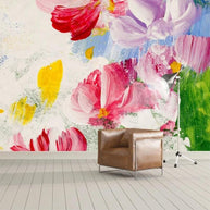 MinimalisticDecor.com-Colourful Flowers Wallpaper - Vibrant Floral Prints