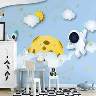 MinimalisticDecor.com-Cosmic Adventure 3D Astronaut Universe Wallpaper