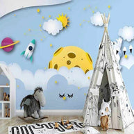 MinimalisticDecor.com-Cosmic Adventure 3D Astronaut Universe Wallpaper