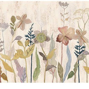 MinimalisticDecor.com-Countryside Flowers Wallpaper Mural: Enhance Your Space