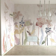 MinimalisticDecor.com-Countryside Flowers Wallpaper Mural: Enhance Your Space