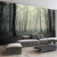 MinimalisticDecor.com-Deep Forest Wallpaper: Tranquil Nature Scenes for Your Walls