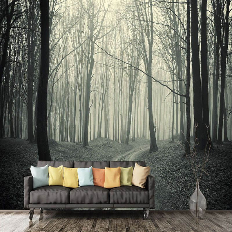 MinimalisticDecor.com-Deep Forest Wallpaper: Tranquil Nature Scenes for Your Walls