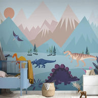 MinimalisticDecor.com-Dino Dreamland Wallpaper