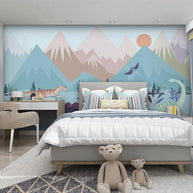 MinimalisticDecor.com-Dino Dreamland Wallpaper