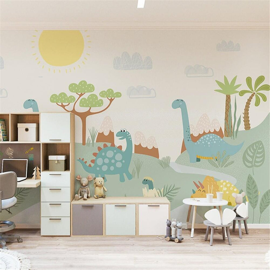 MinimalisticDecor.com-Dino Wallpaper: Bring Prehistoric Appeal to Your Space