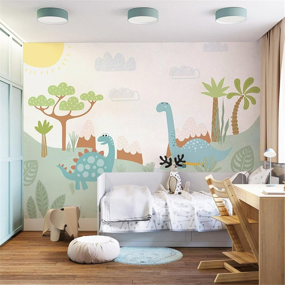 MinimalisticDecor.com-Dino Wallpaper: Bring Prehistoric Appeal to Your Space