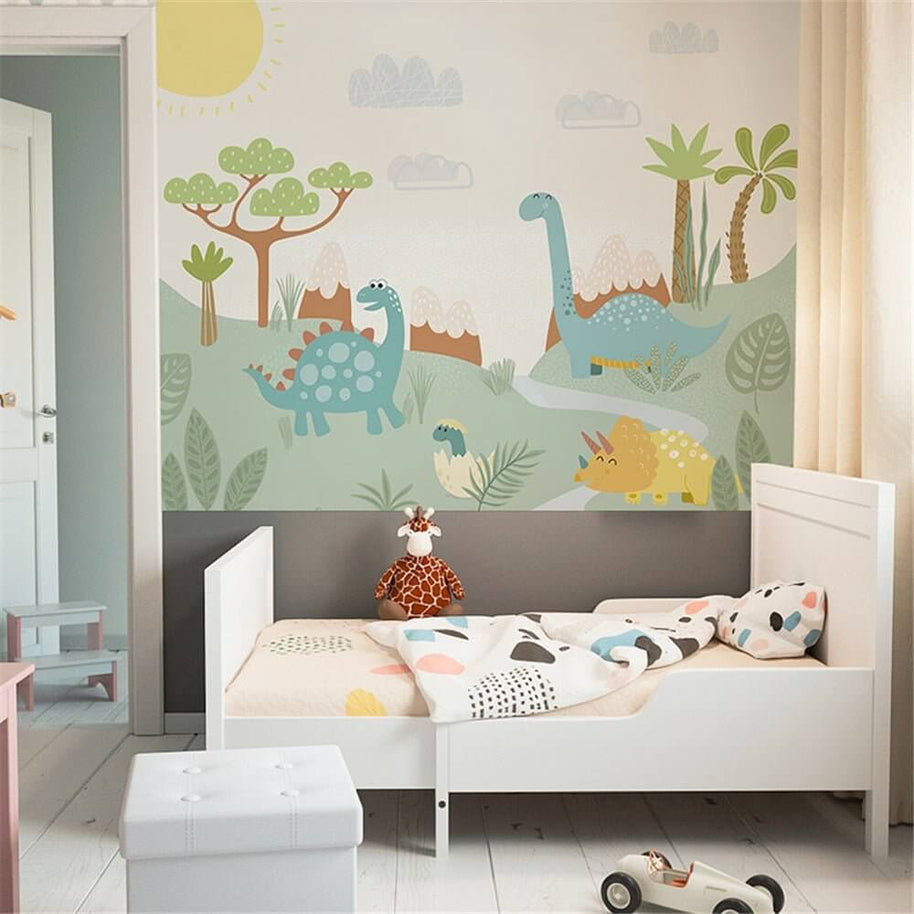 MinimalisticDecor.com-Dino Wallpaper: Bring Prehistoric Appeal to Your Space