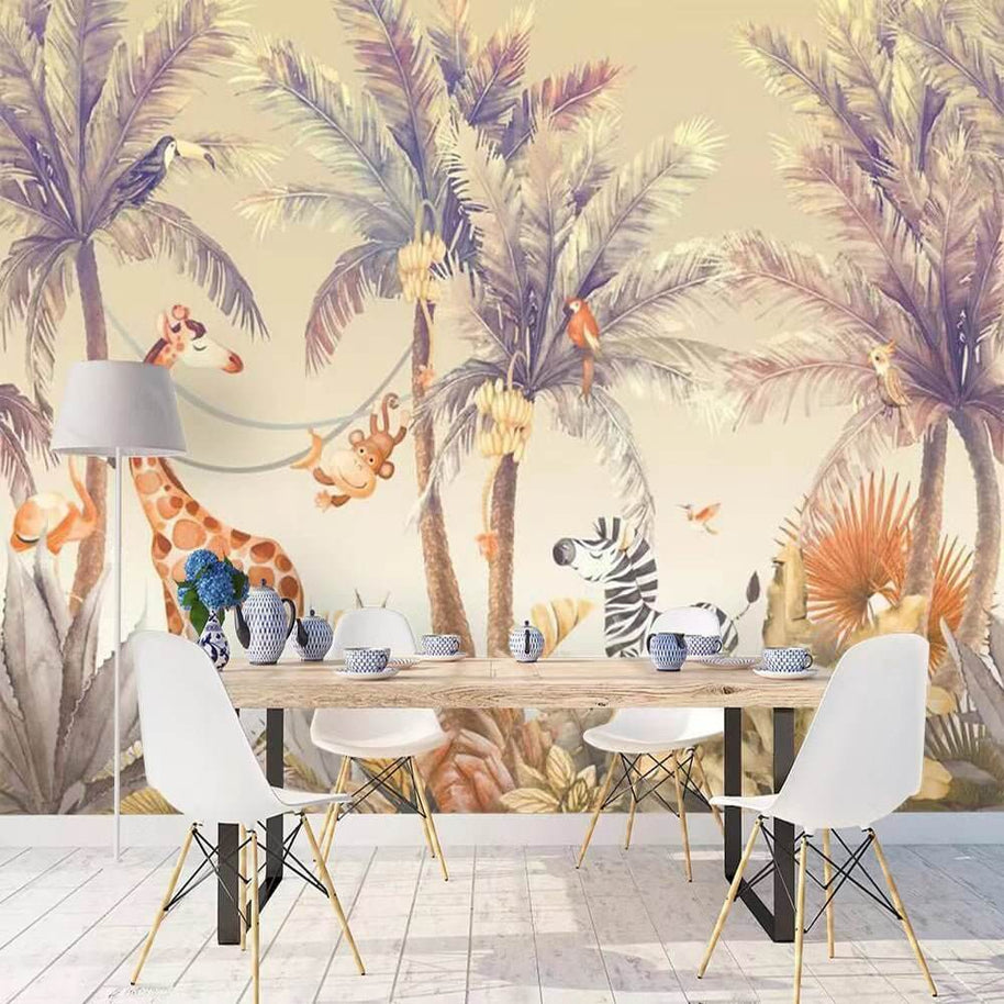 MinimalisticDecor.com-Dinosaur Nursery Wallpaper - Roar into Adventure!