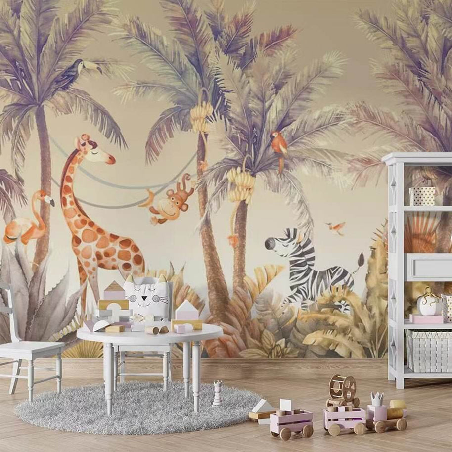 MinimalisticDecor.com-Dinosaur Nursery Wallpaper - Roar into Adventure!