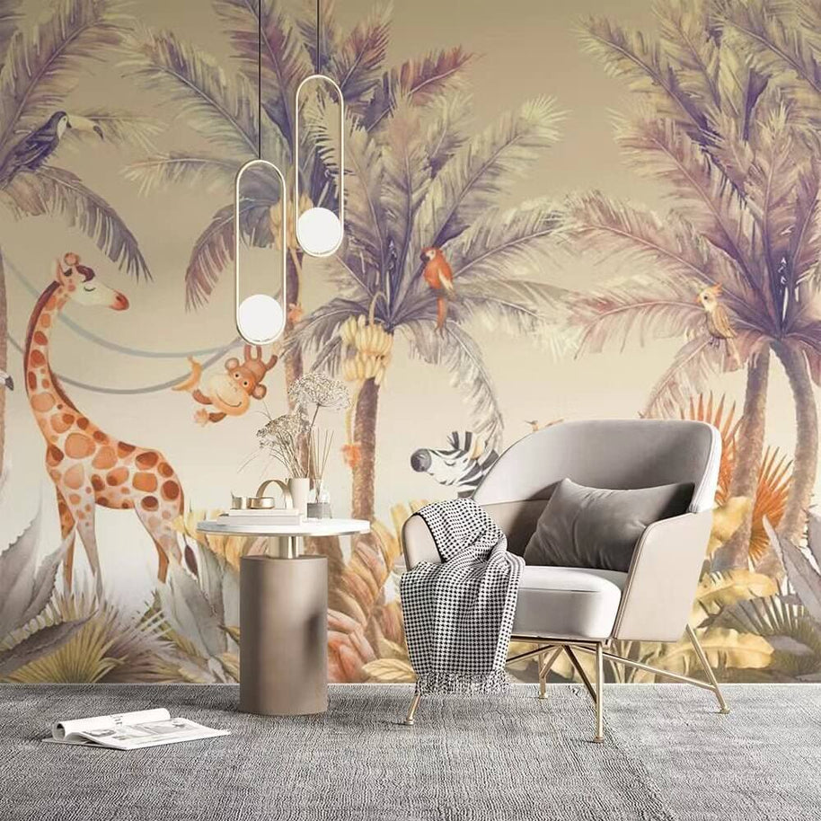 MinimalisticDecor.com-Dinosaur Nursery Wallpaper - Roar into Adventure!