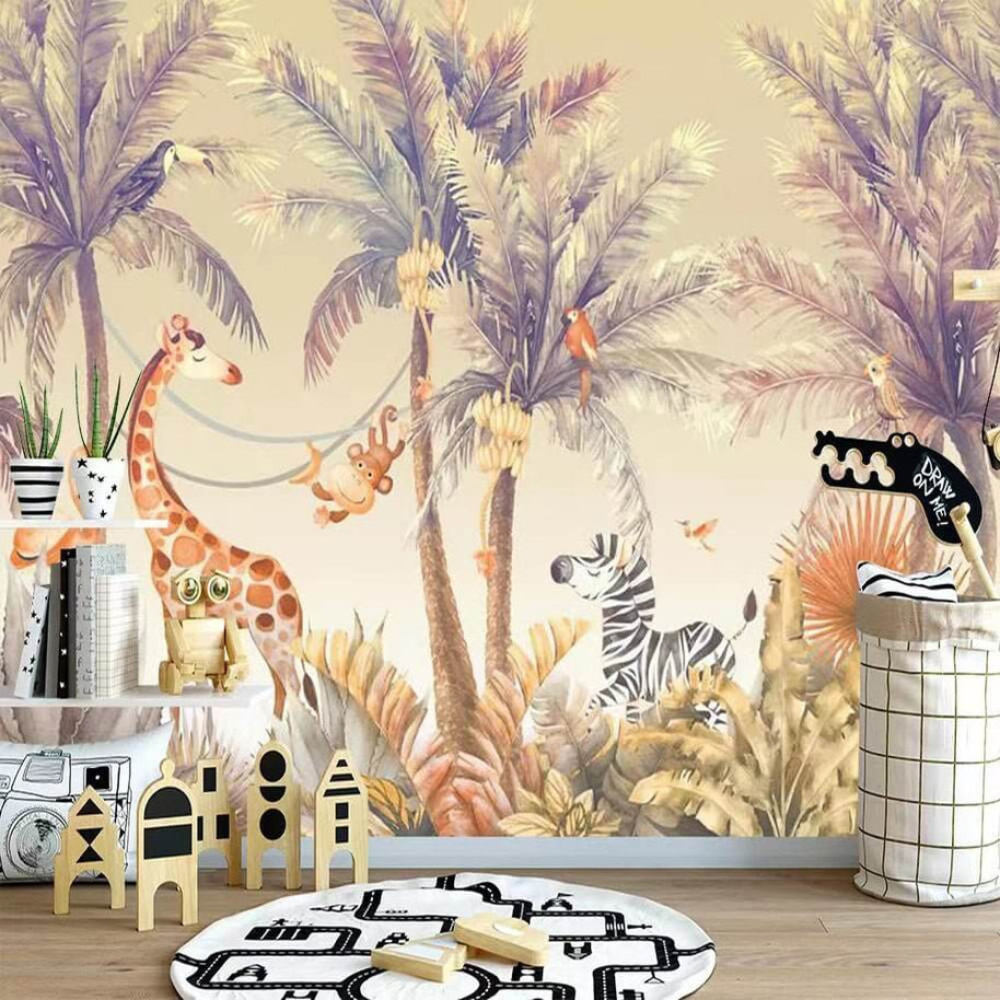 MinimalisticDecor.com-Dinosaur Nursery Wallpaper - Roar into Adventure!