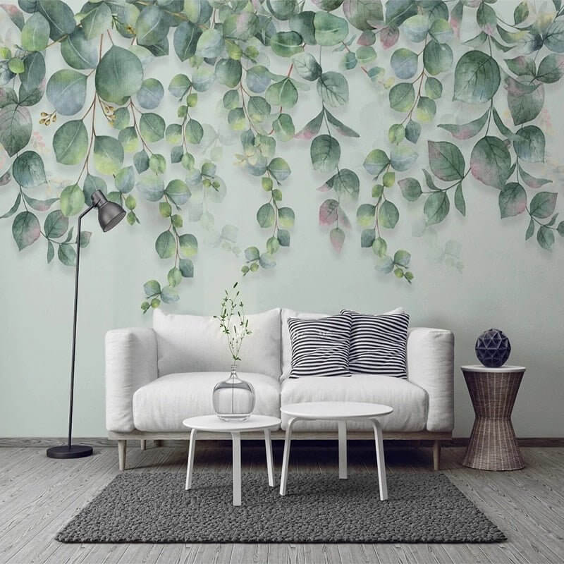 MinimalisticDecor.com-Eucalyptus Wallpaper: Transform Your Space