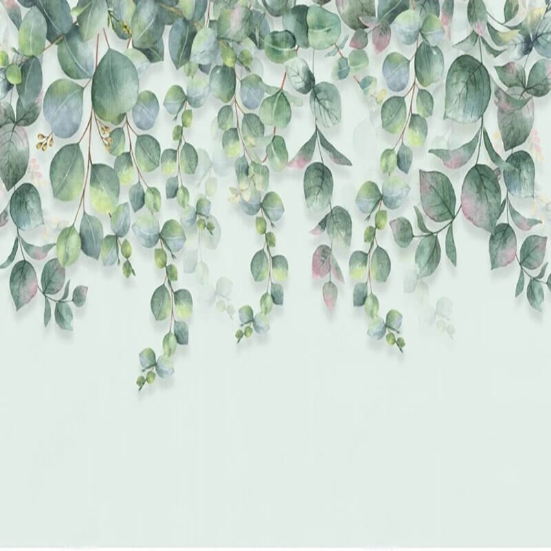 MinimalisticDecor.com-Eucalyptus Wallpaper: Transform Your Space