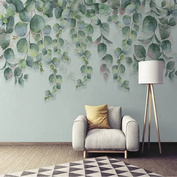 MinimalisticDecor.com-Eucalyptus Wallpaper: Transform Your Space