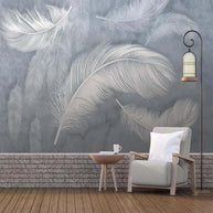 MinimalisticDecor.com-Feather Wallpaper for Home Wall Decor