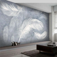 MinimalisticDecor.com-Feather Wallpaper for Home Wall Decor