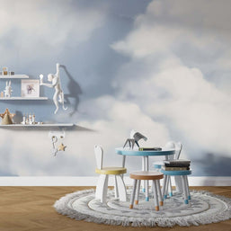 MinimalisticDecor.com-Feel the Clouds Wallpaper Mural - Experience Serenity