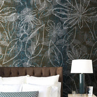 MinimalisticDecor.com-Floral Background Tropical Wallpaper Mural