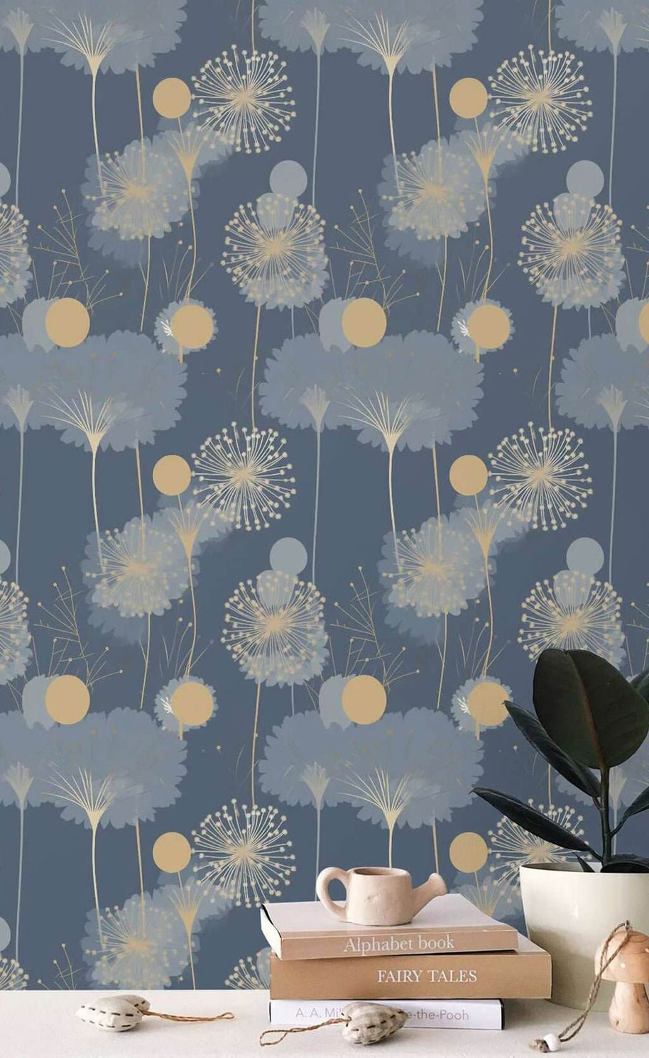 MinimalisticDecor.com-Floral Begonia Bliss Wallpaper