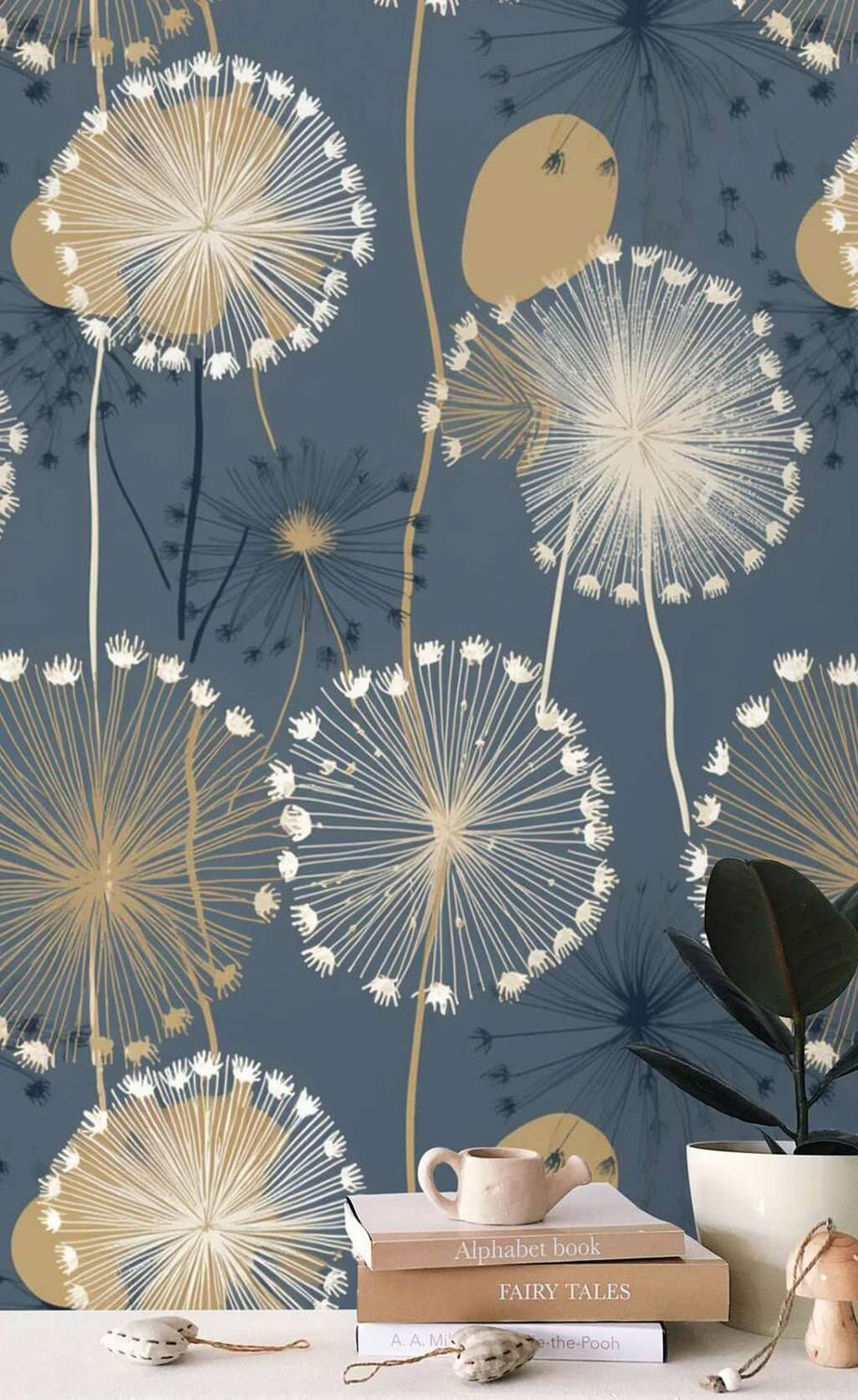 MinimalisticDecor.com-Floral Blossom Blows Wallpaper Mural