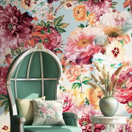 MinimalisticDecor.com-Floral Blossom Haven Wallpaper Mural