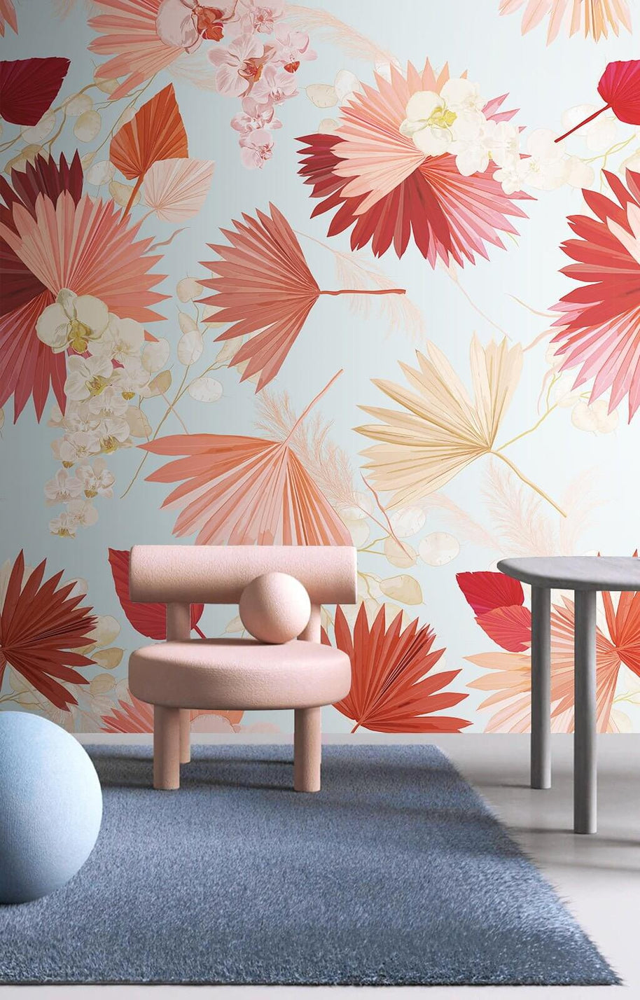 MinimalisticDecor.com-Floral Blossom Party Wallpaper Mural