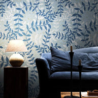 MinimalisticDecor.com-Floral Blue Vales Wallpaper Mural
