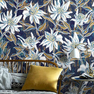 MinimalisticDecor.com-Floral Dark Nights Wallpaper Mural