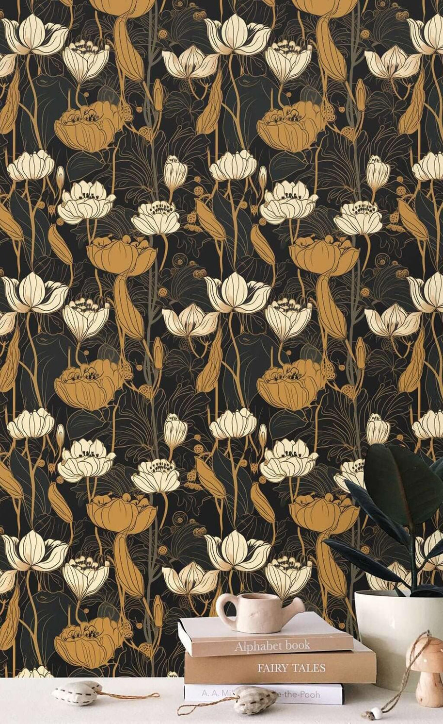 MinimalisticDecor.com-Floral Destiny Wallpaper Mural