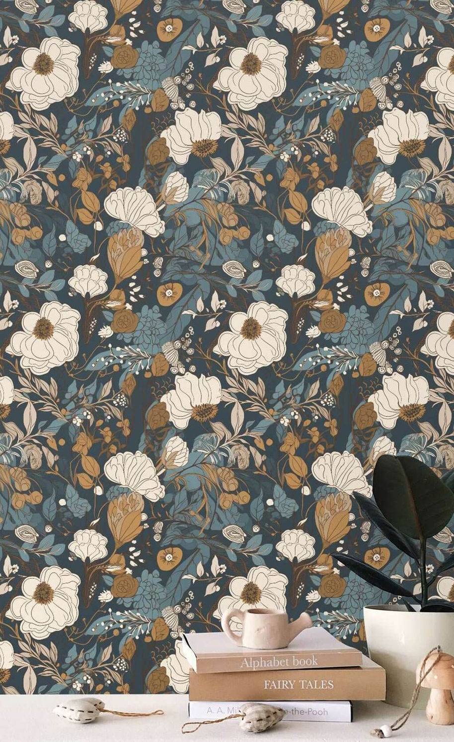 MinimalisticDecor.com-Floral Glory Wallpaper Mural
