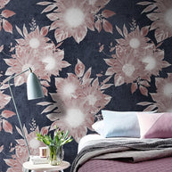 MinimalisticDecor.com-Floral Glows Wallpaper Mural