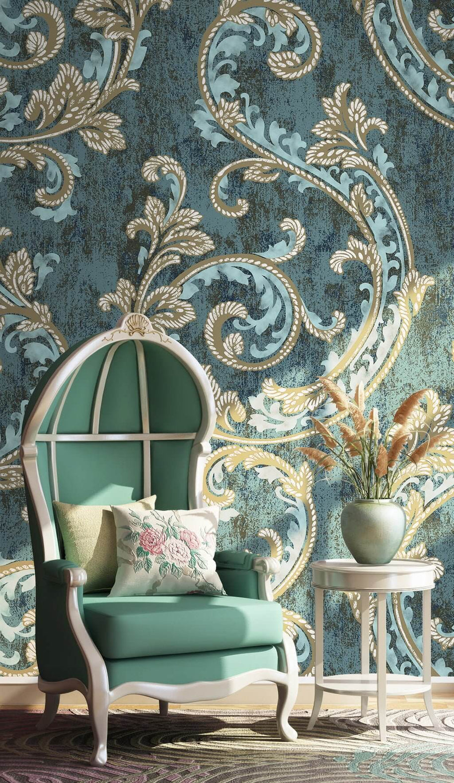 MinimalisticDecor.com-Floral Kingdom Wallpaper Mural