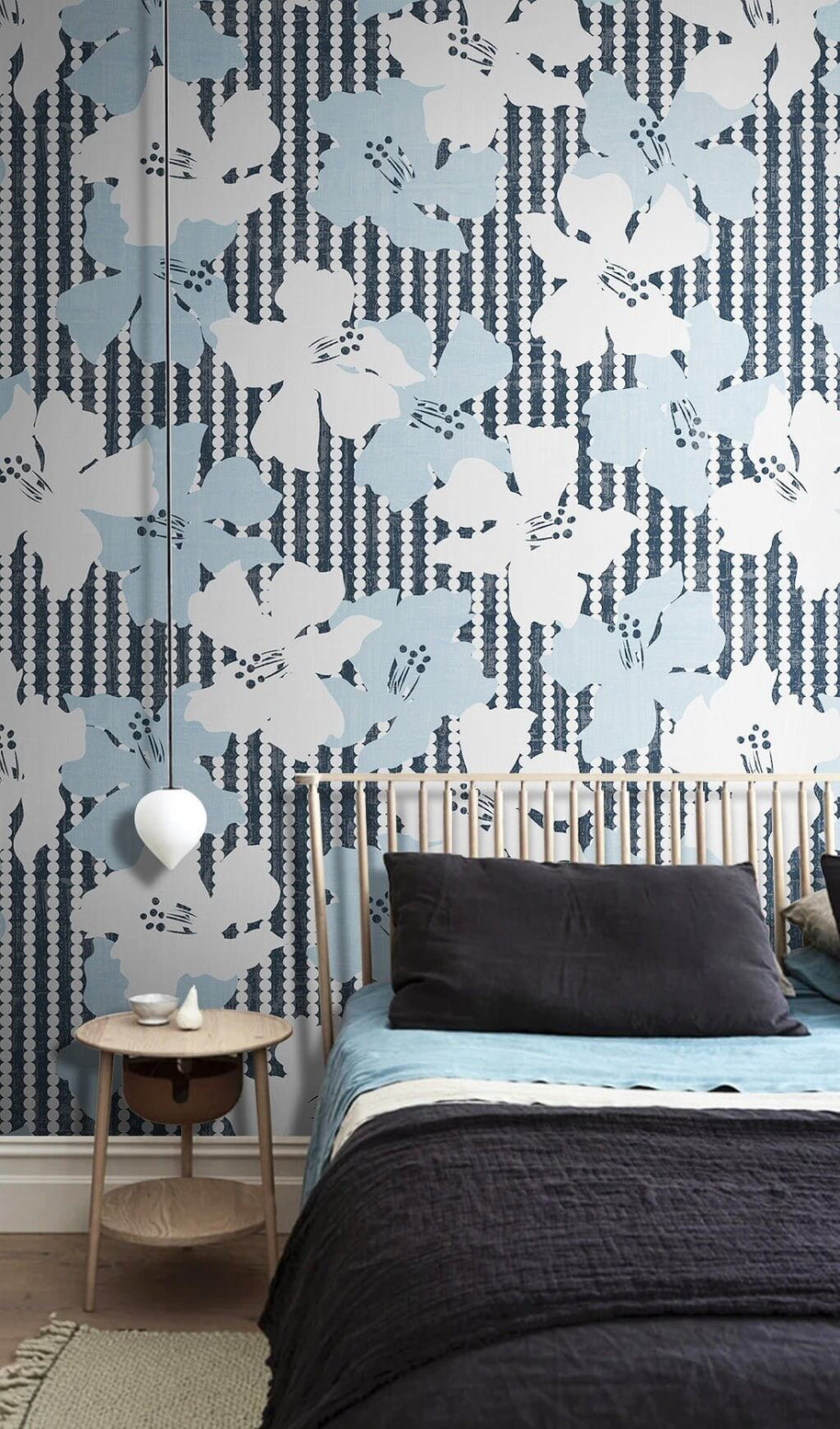 MinimalisticDecor.com-Floral Lily of the Valley Wallpaper Mural