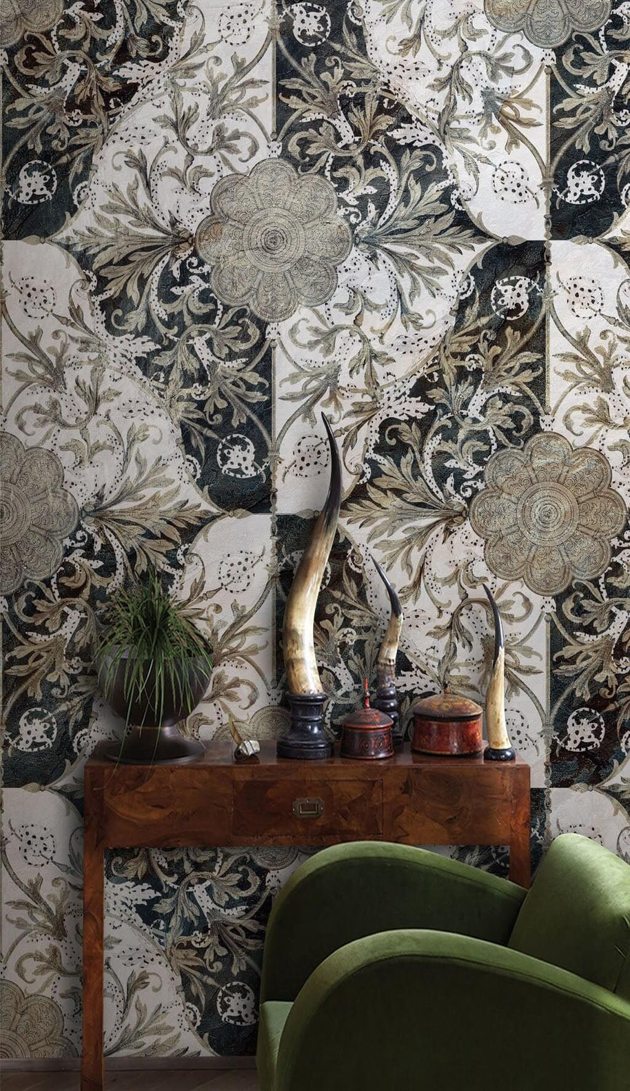 MinimalisticDecor.com-Floral Luxurious Wallpaper Mural