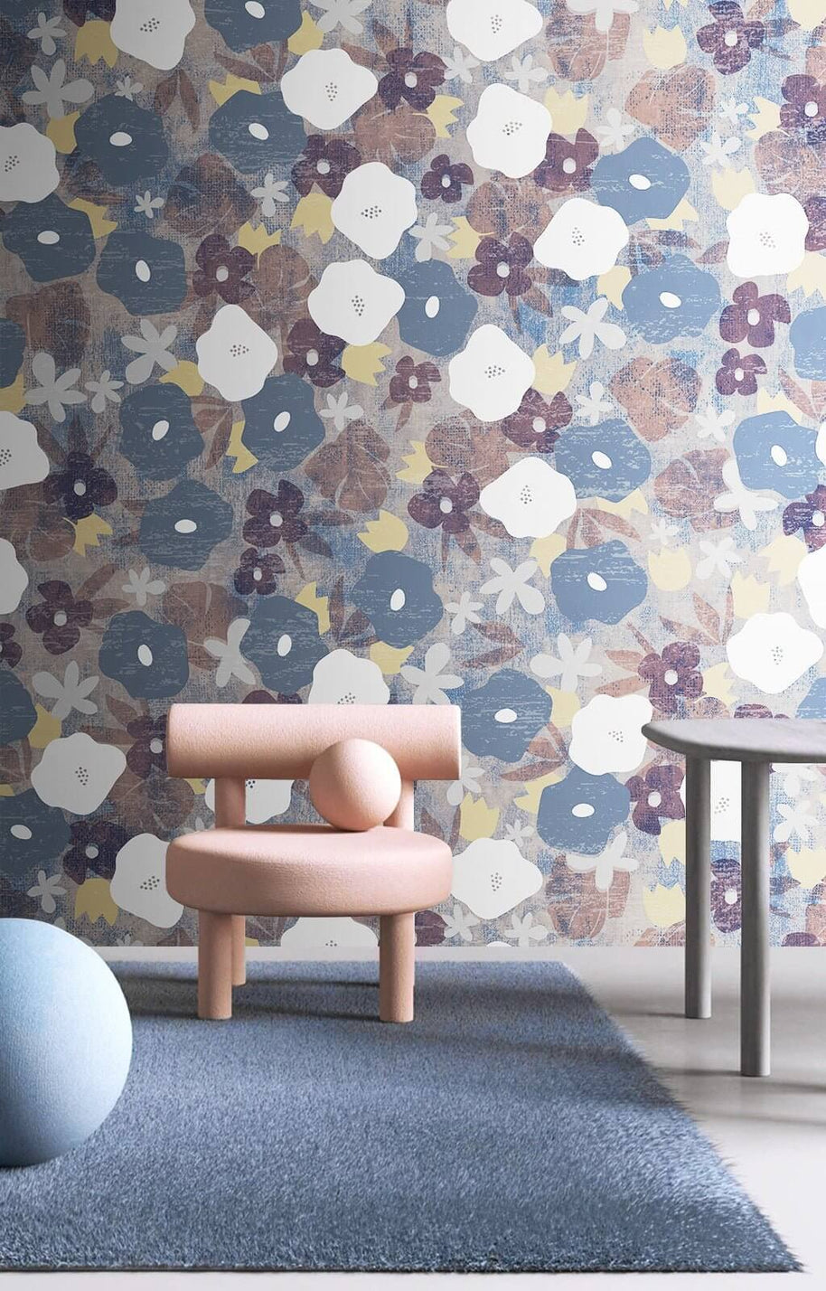 MinimalisticDecor.com-Floral Union Wallpaper Mural