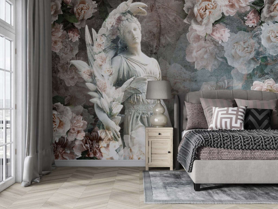 MinimalisticDecor.com-Floral Wallpaper Mural: Beautiful Wall Décor
